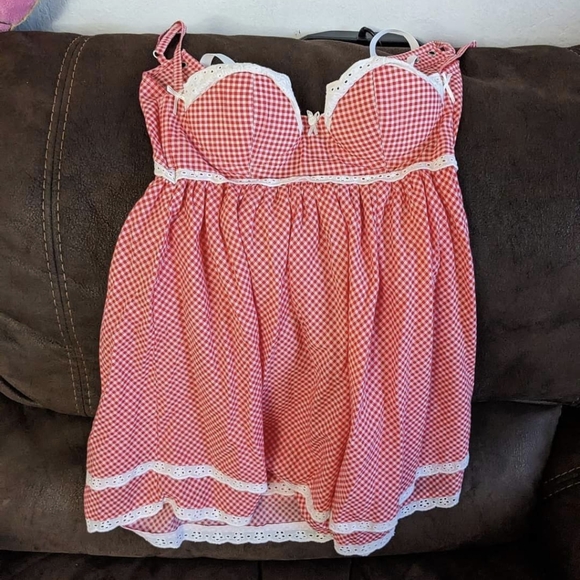 kitteny Dresses & Skirts - NWT L Red Gingham Lelette Dress from Kitteny